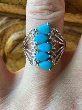 Sleeping Beauty Turquoise Ring Size 5.75